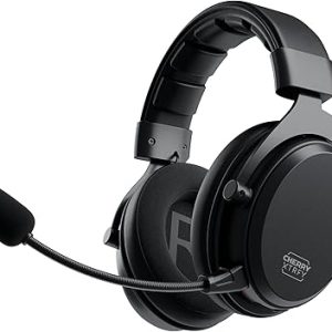 H3 Wireless Gaming Headset | Gaming, Streaming and Music | Removable Microphone and Cordless | Black